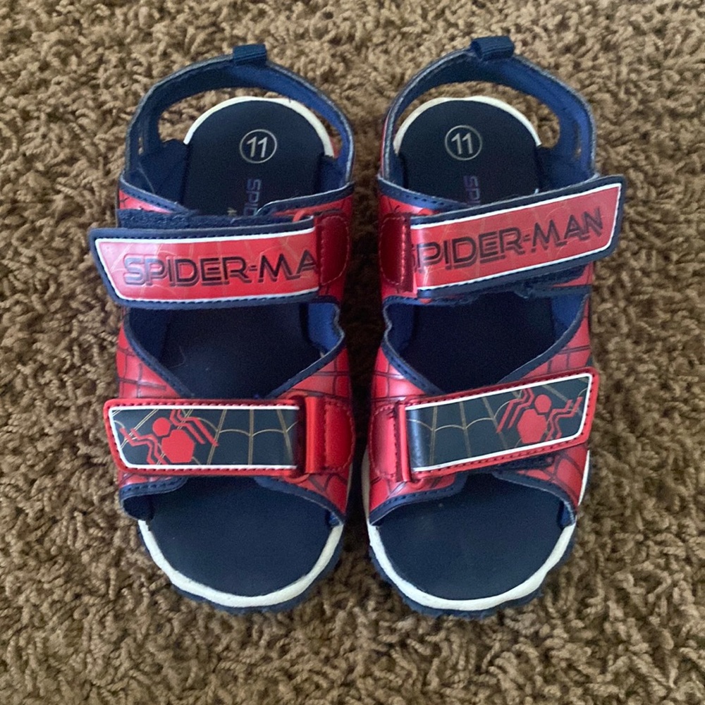Boys, size 11, Spiderman Sandals